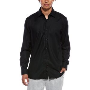 Tahari Mens  Modern Fit Dress Shirt, Black